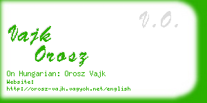 vajk orosz business card